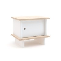 Table de chevet ML - Blanc/Bouleau